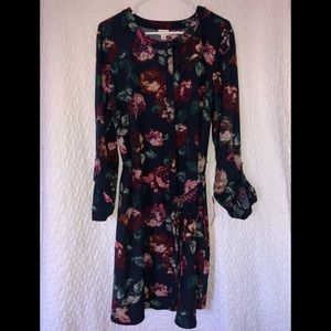 Floral dress - navy with bold flowers - size 2XL